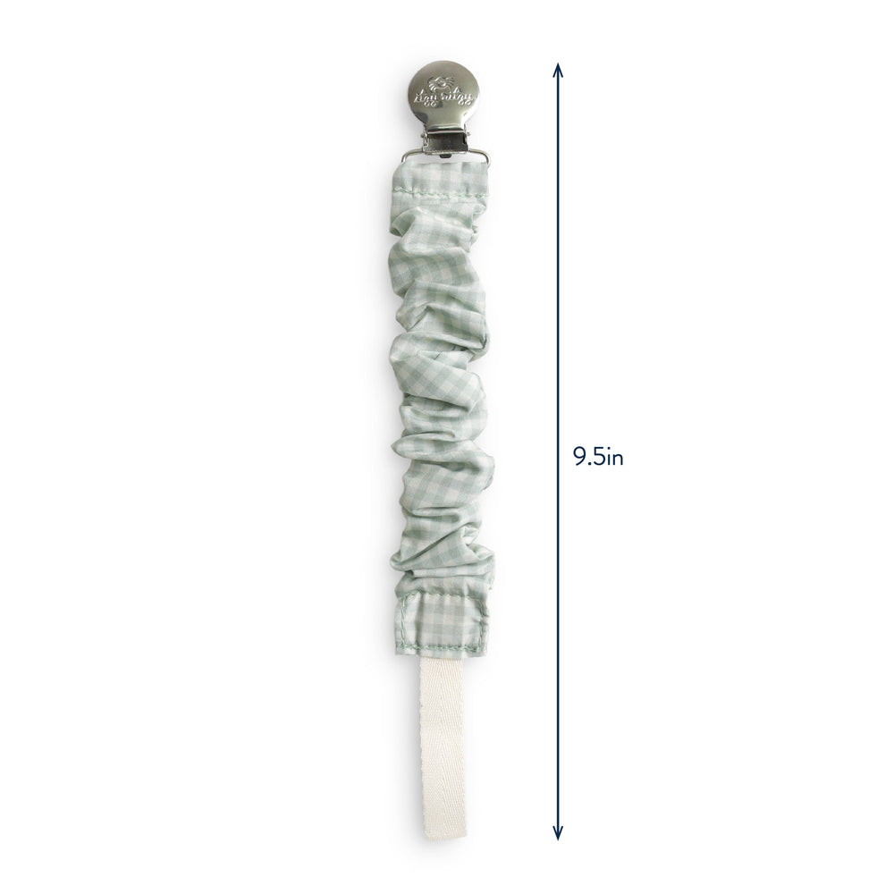 Ritzy Cinch Green Gingham - Pacifier Strap