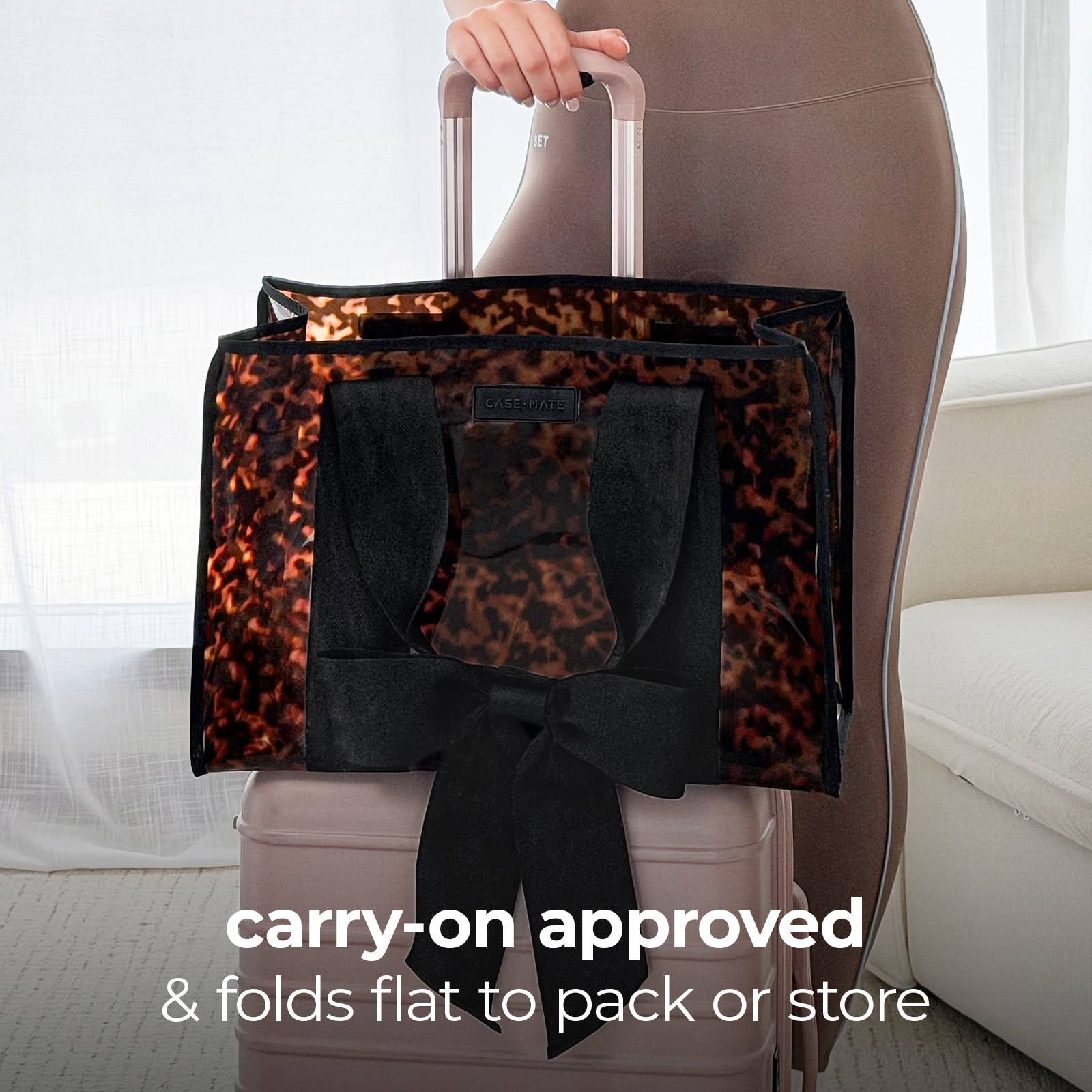 Tortoiseshell Bow Jelly Tote Bag By Case-Mate