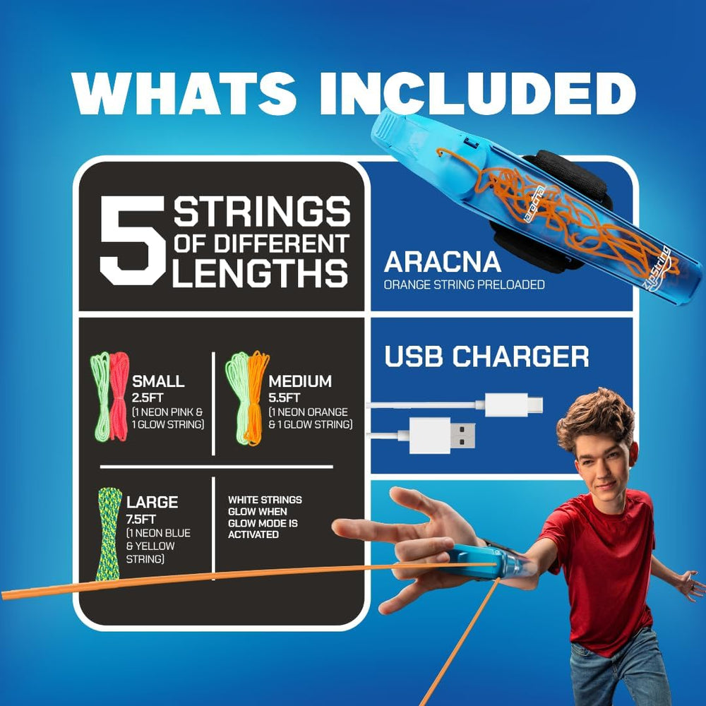 ZipString Aracna Glow in the Dark Web Shooter