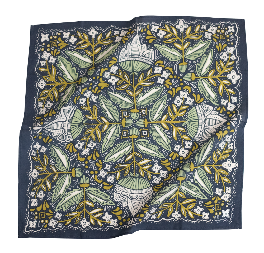 Amelia Navy Bandana