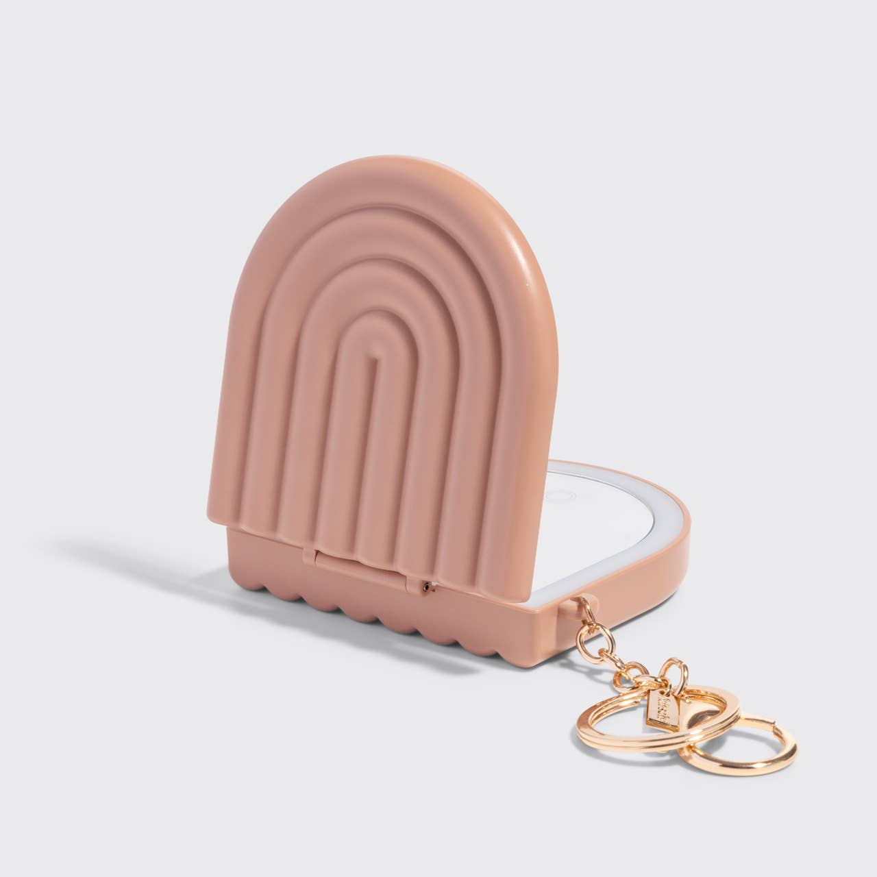 Terracotta Compact Mirror Keychain by Kitsch
