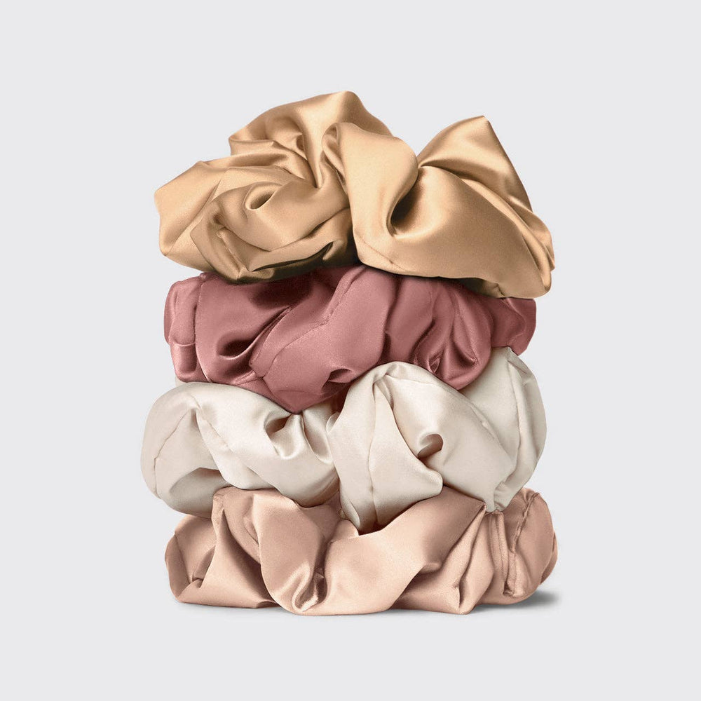 Pillow Scrunchies® in Satin 4pc - Blush by Kitsch