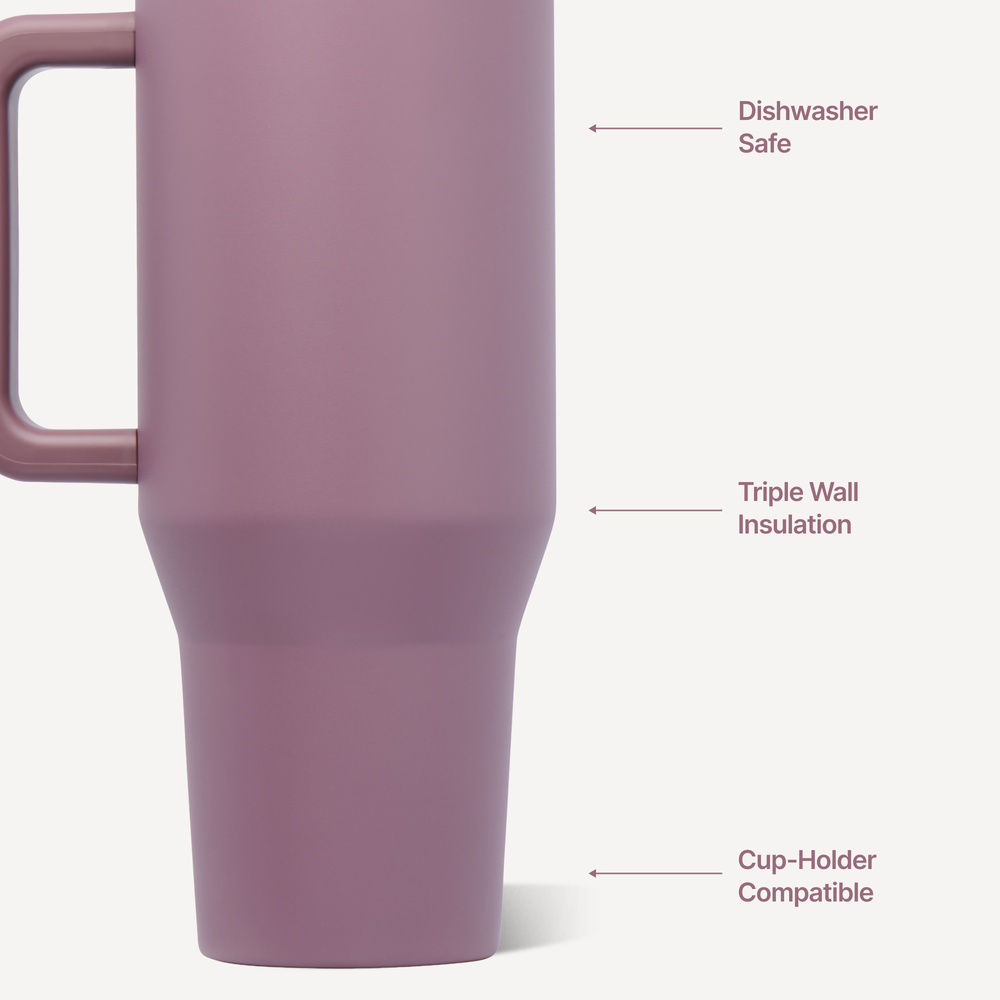 Rosewood 40oz Traveler Tumbler by Hydrojug