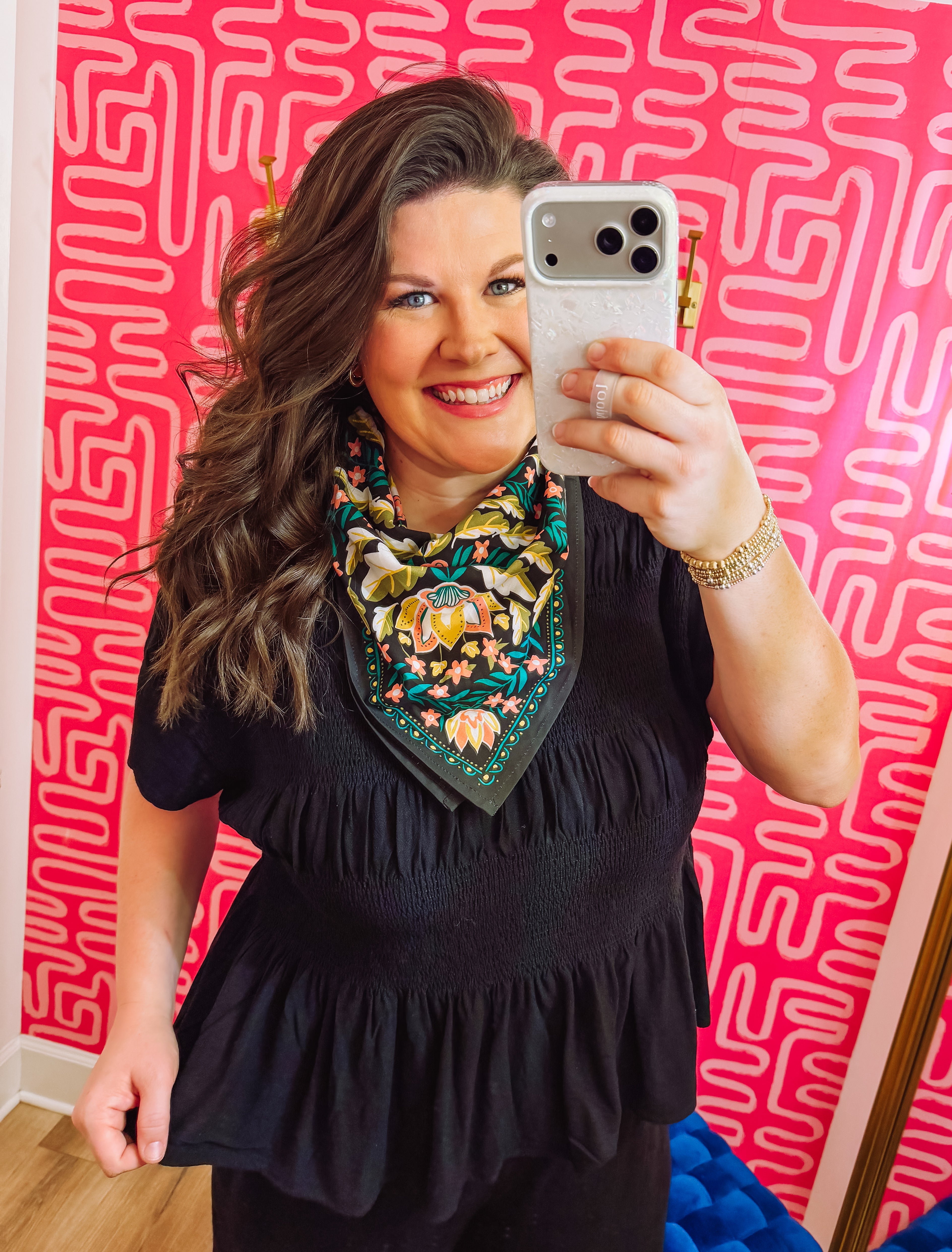 The Kendall Smocked Peplum Top