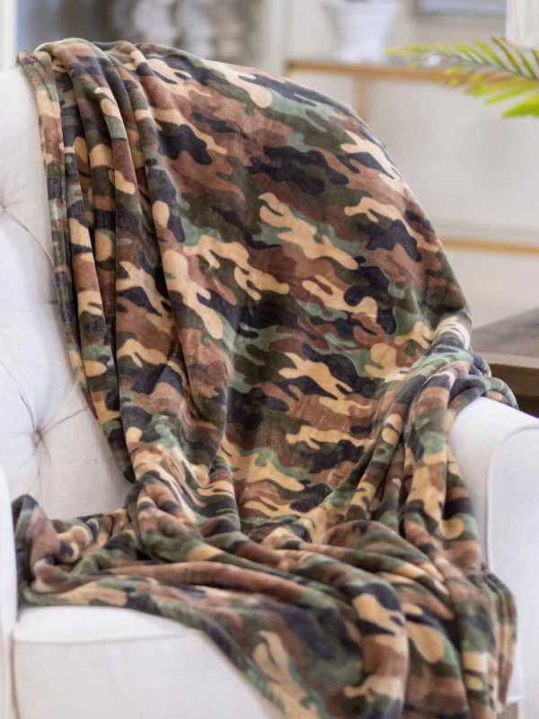 Camouflage Throw