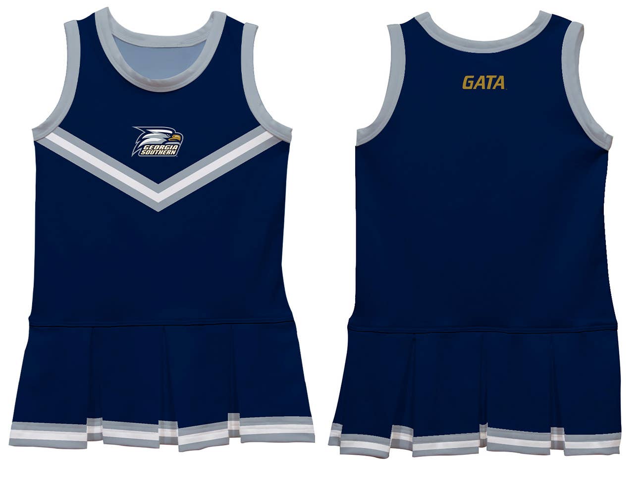 Georgia Southern Eagles Navy Sleeveless Cheerleader Dress