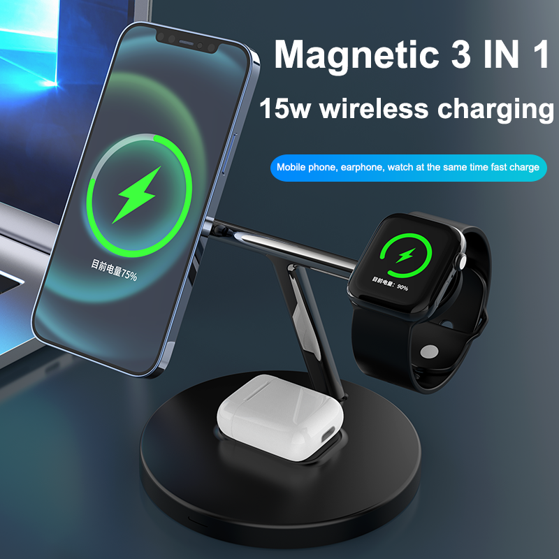 3-IN-1 Charging Station for iPhone/Air pods