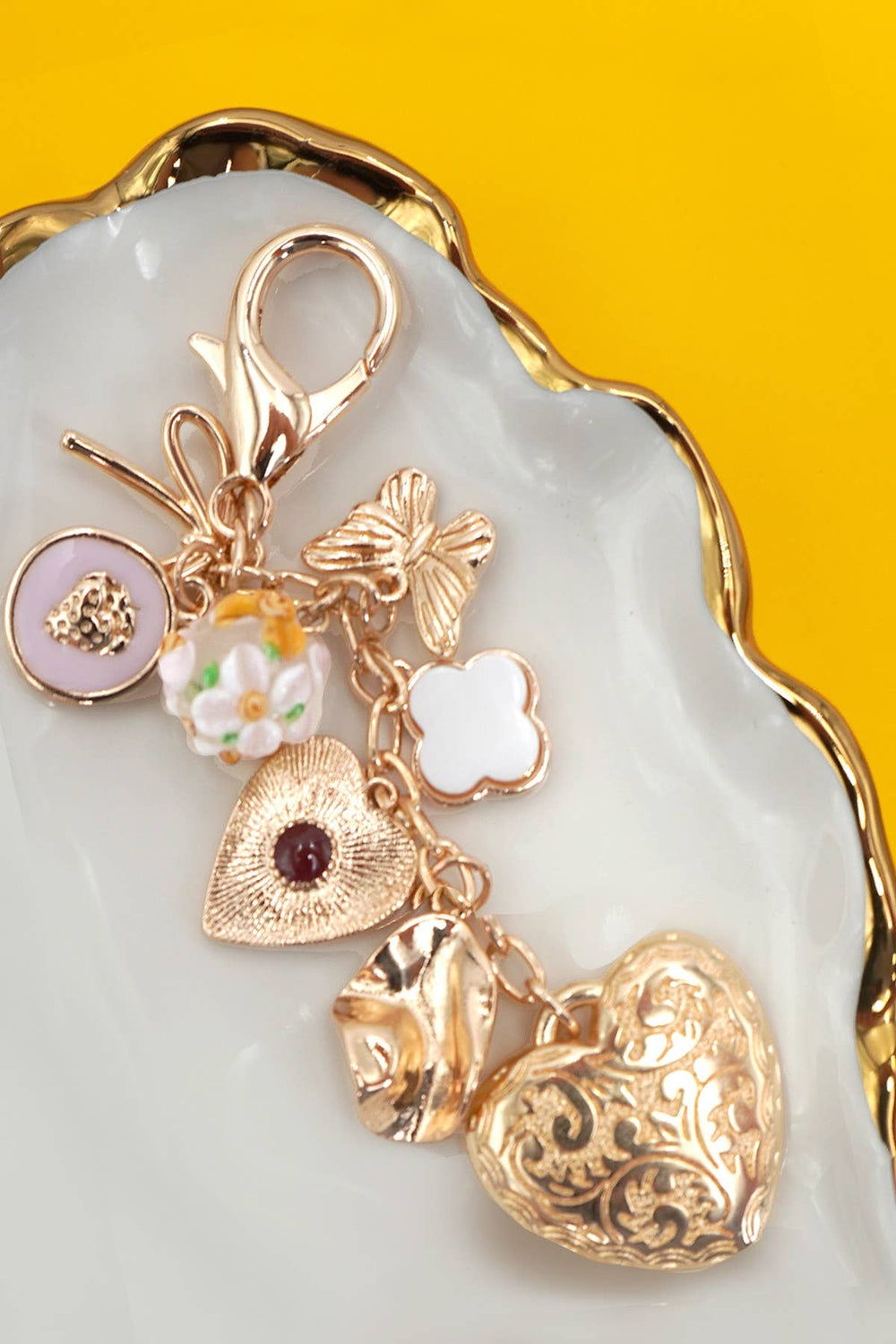 Big Heart Key or Bag Charm