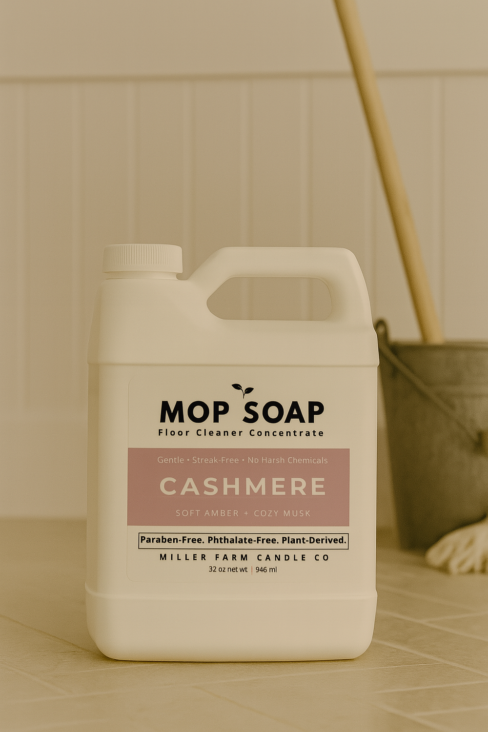 Mop Soap (32 oz) Concentrated Floor Cleaner & Floor Cleaning Solution