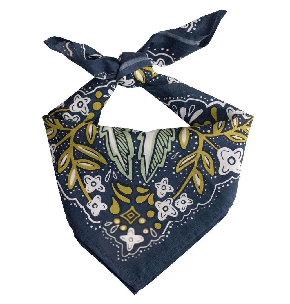 Amelia Navy Bandana
