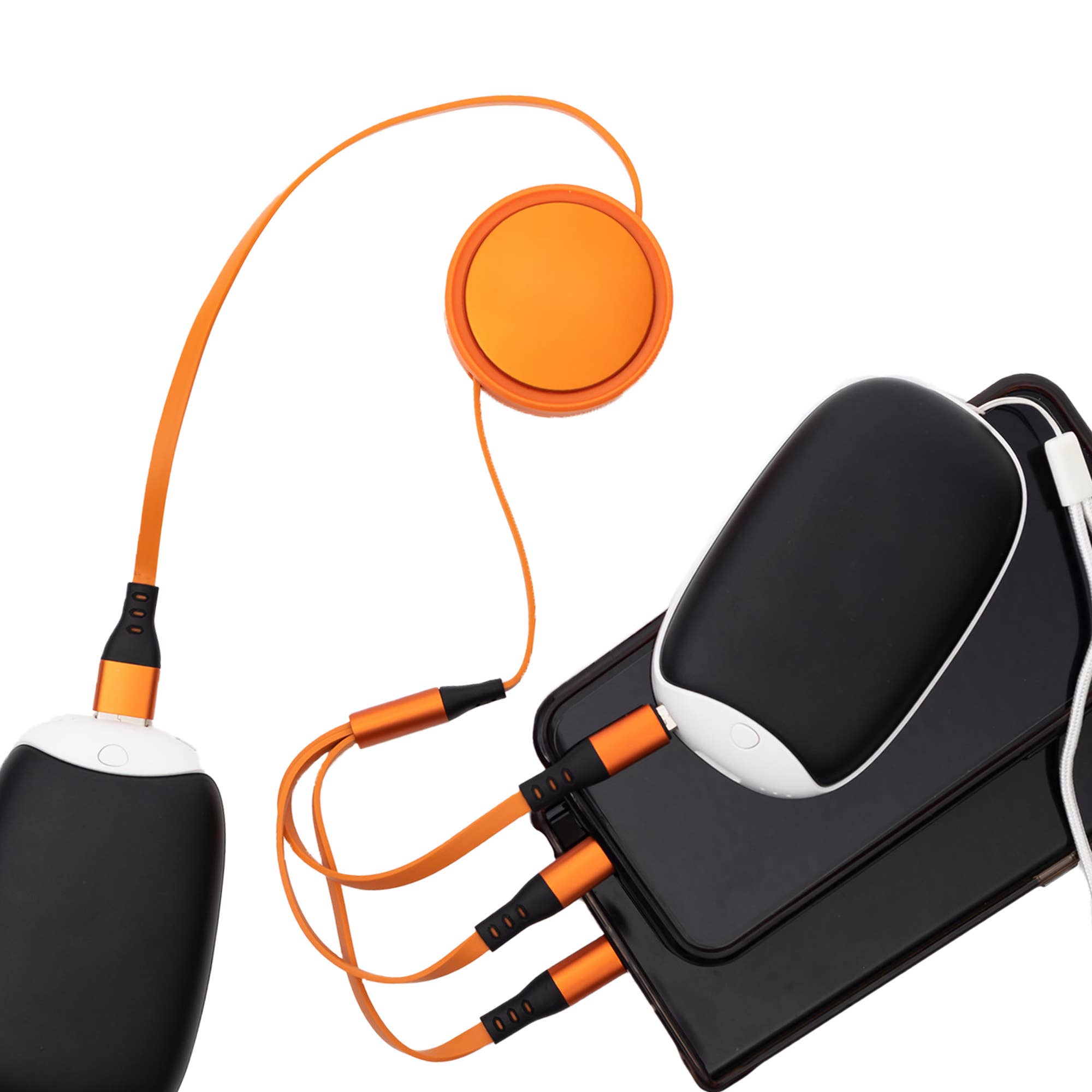 Retractable Fast Chargers in Black