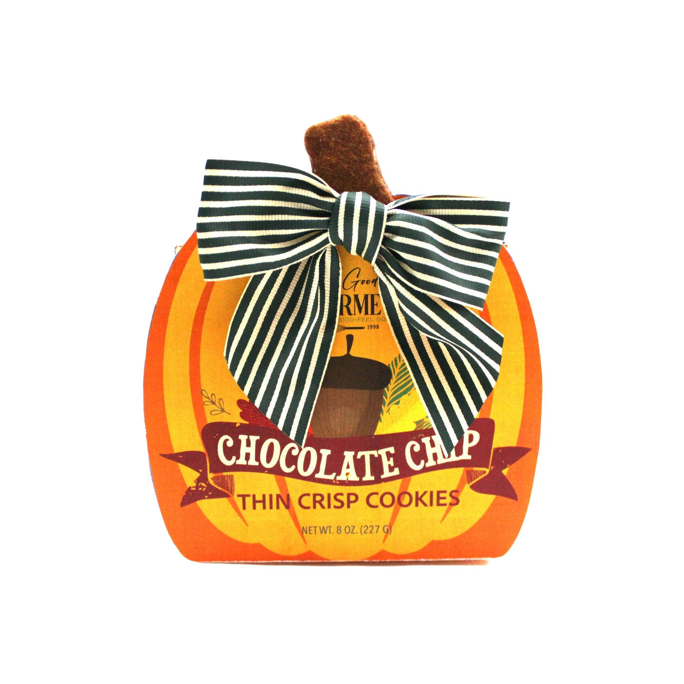 Fall Chocolate Chip Thin Crisp Cookies