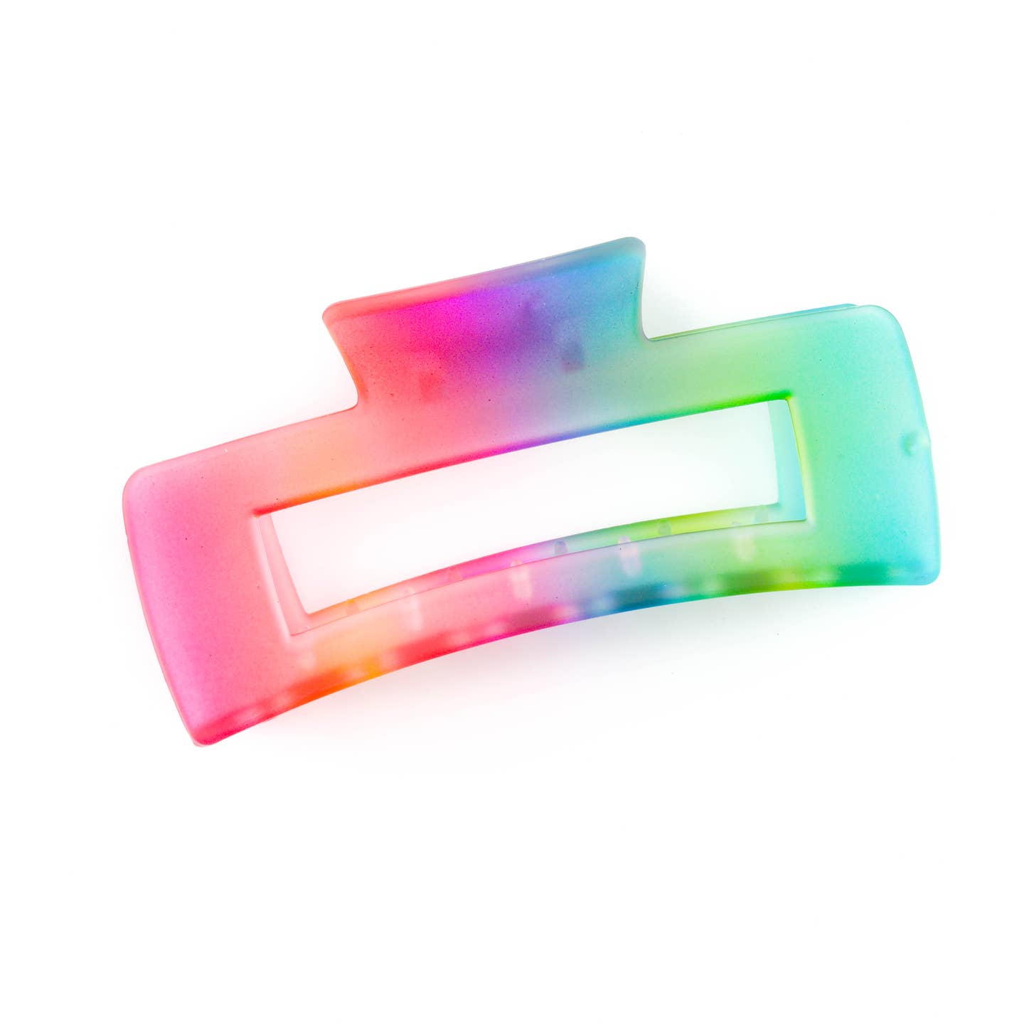 Square Rainbow Claw Clip