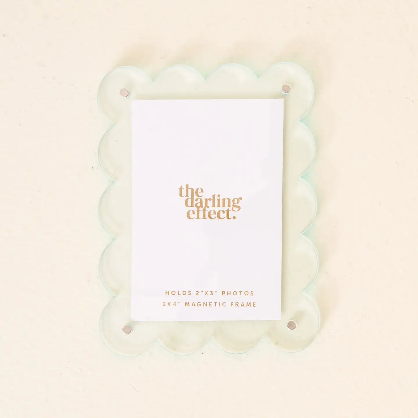 Mini Acrylic Picture Frame Magnet in Pale Blue