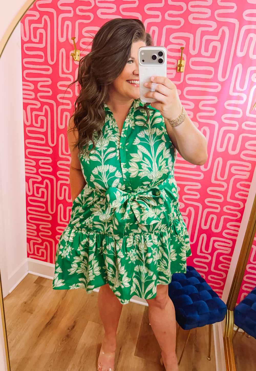 The Zady Estela Floral Sleeveless Mini Dress (1X-3X)