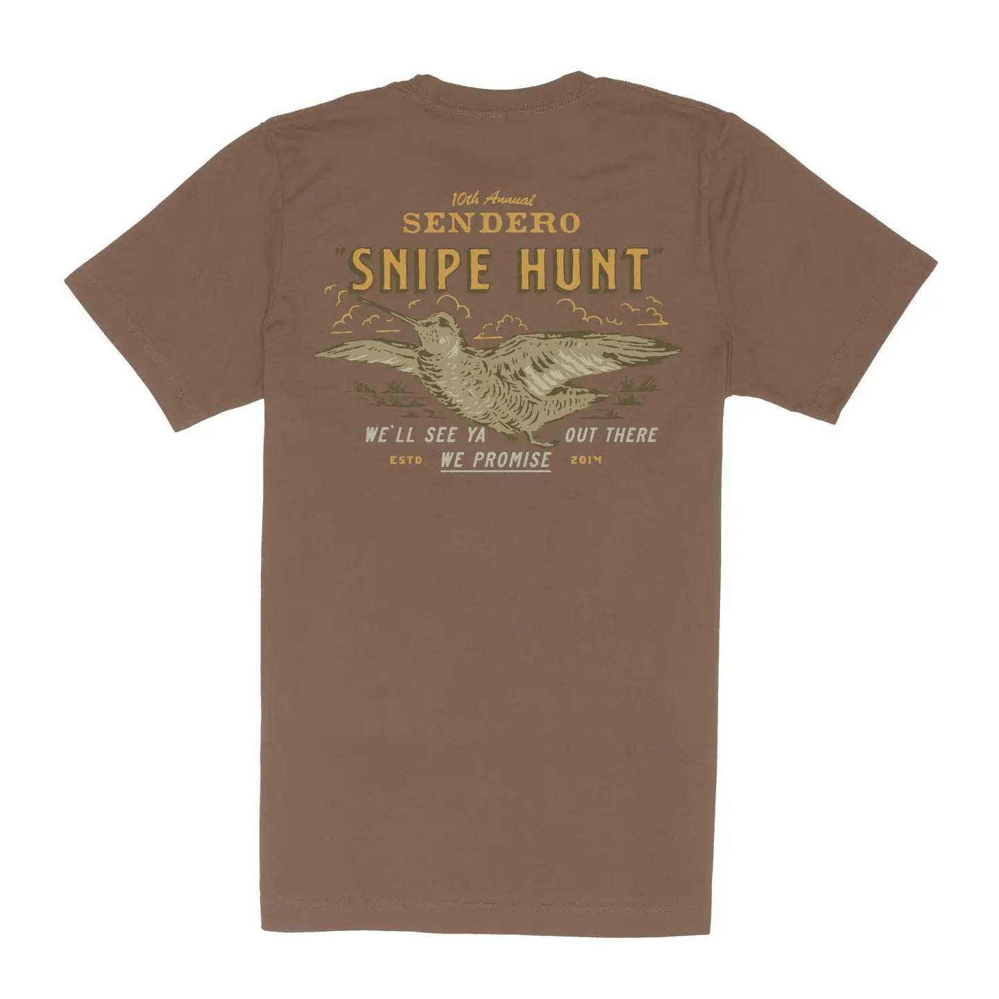 Snipe Hunt T-Shirt- Light Brown