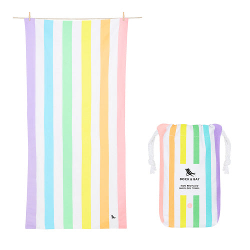 Dock and Bay Large Beach Towel in Unicorn Waves