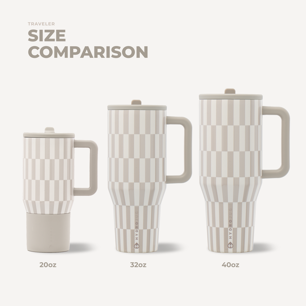 Latte 32oz Traveler Tumbler by Hydrojug