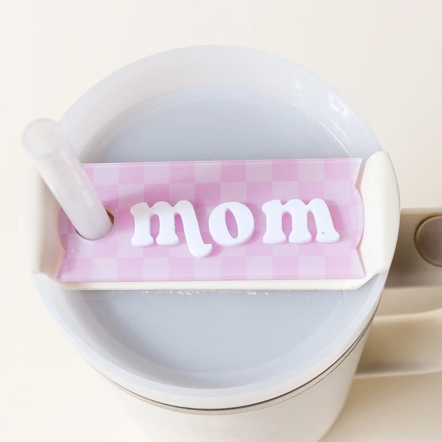 Mom Tumbler Lid Tag