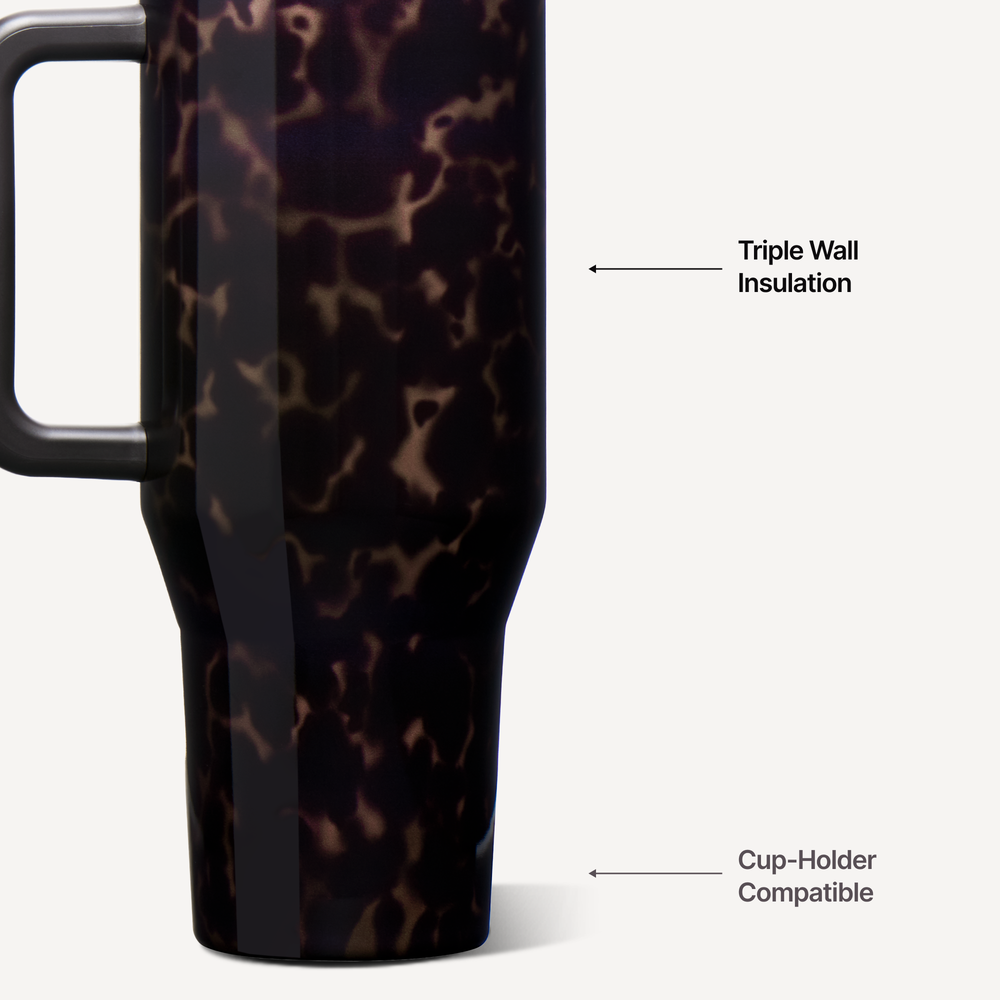 Mocha Tortoise 32oz Traveler Tumbler by Hydrojug