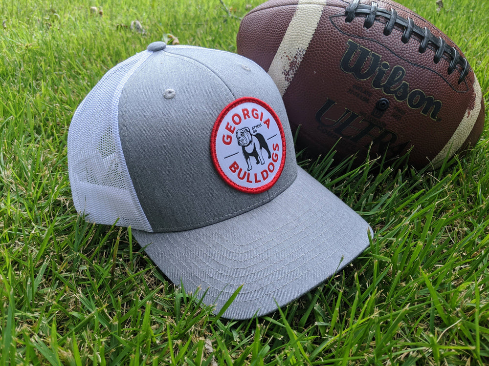 Georgia Bulldogs Grey & White Trucker Hat