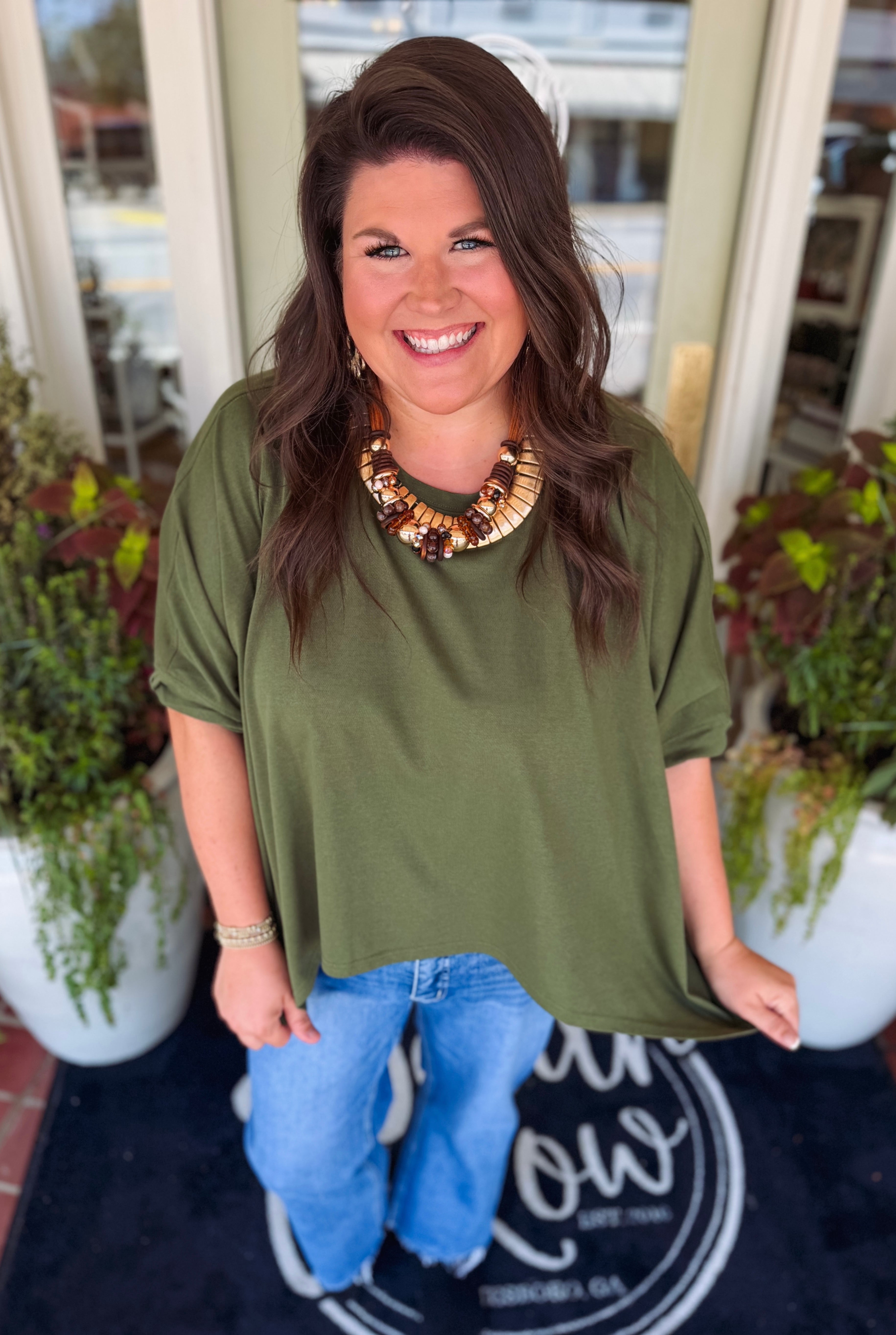 The Florence Dolman Half Sleeve Oversized Top (S-L)
