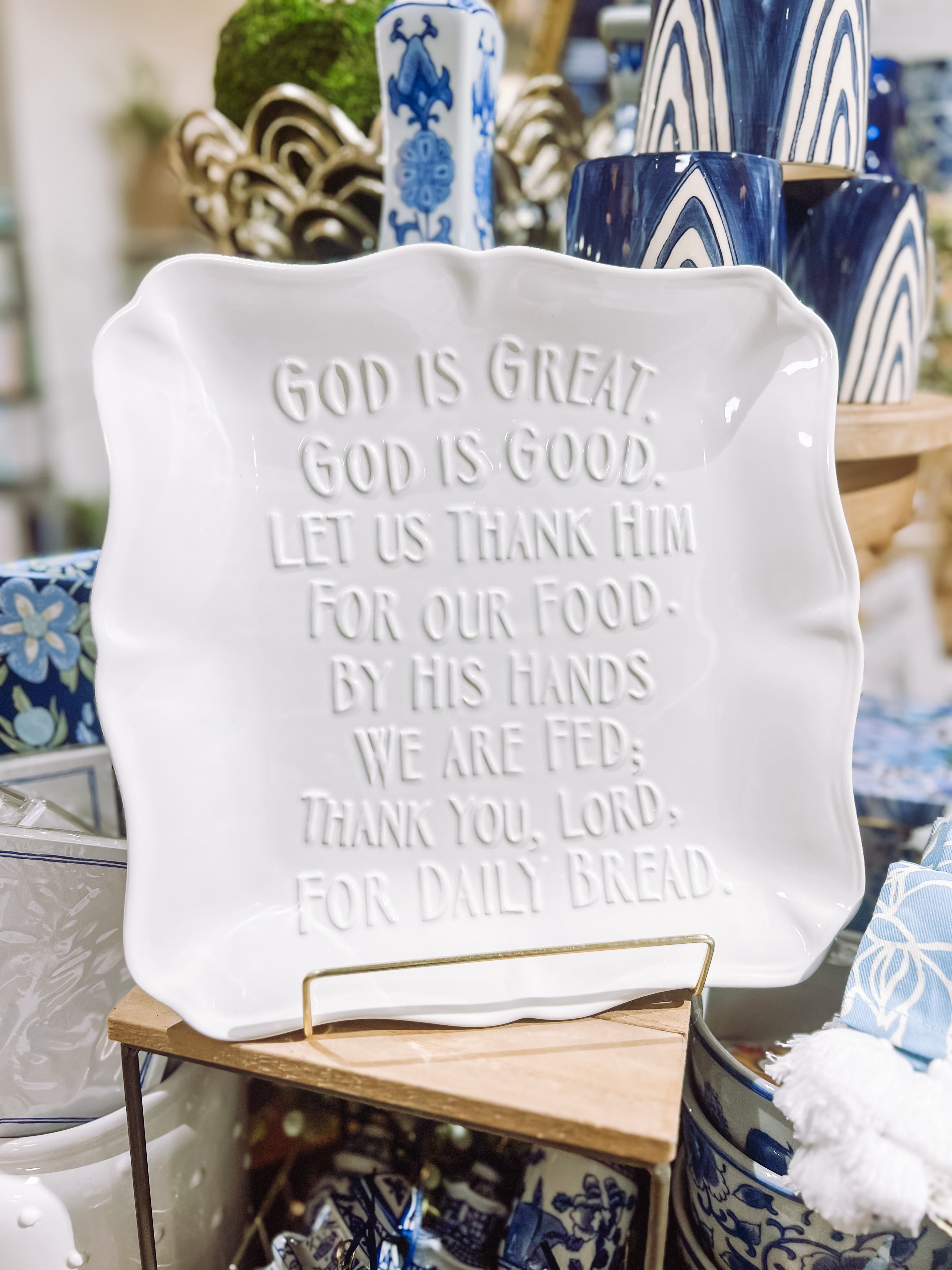 God is Great Platter