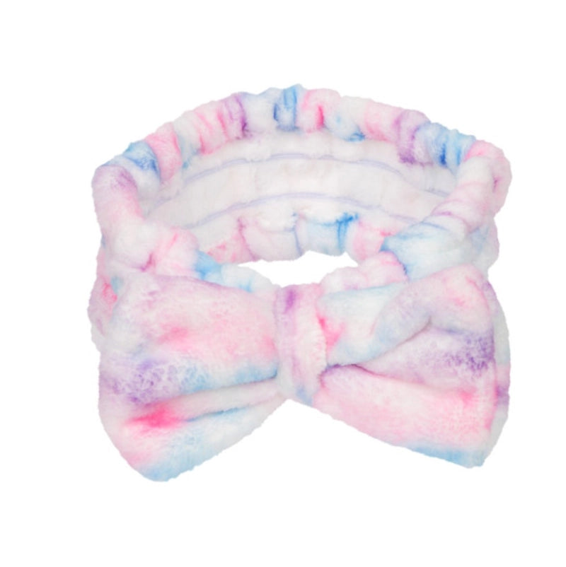 Plush Bow Headband in Tie Dye by Cala