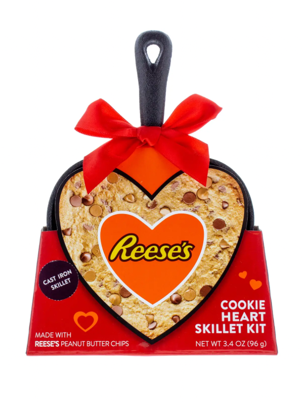 Reese’s Heart Shaped Cookie Skillet with Baking Mix