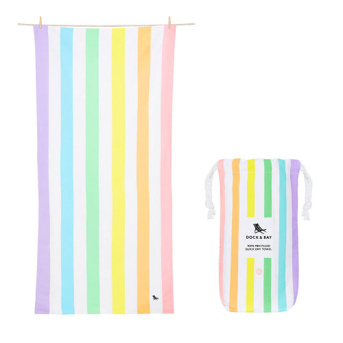 Dock and Bay XL Beach Towel in Unicorn Waves