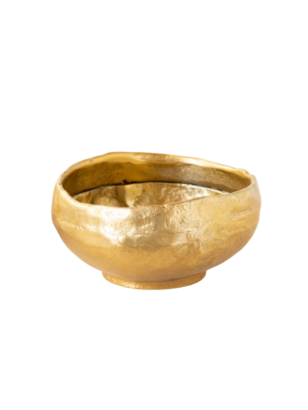 rough textured gold bowl 