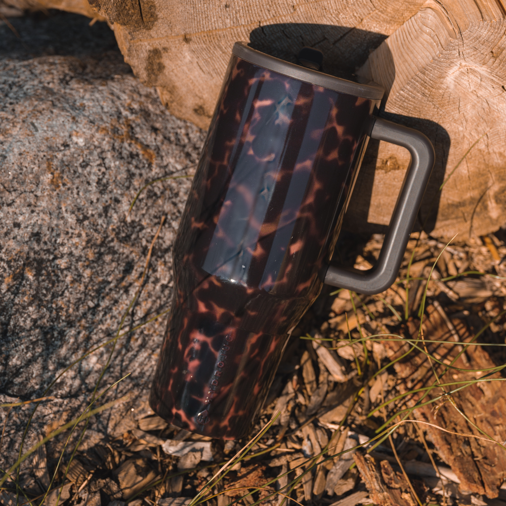 Mocha Tortoise 40oz Traveler Tumbler by HydroJug