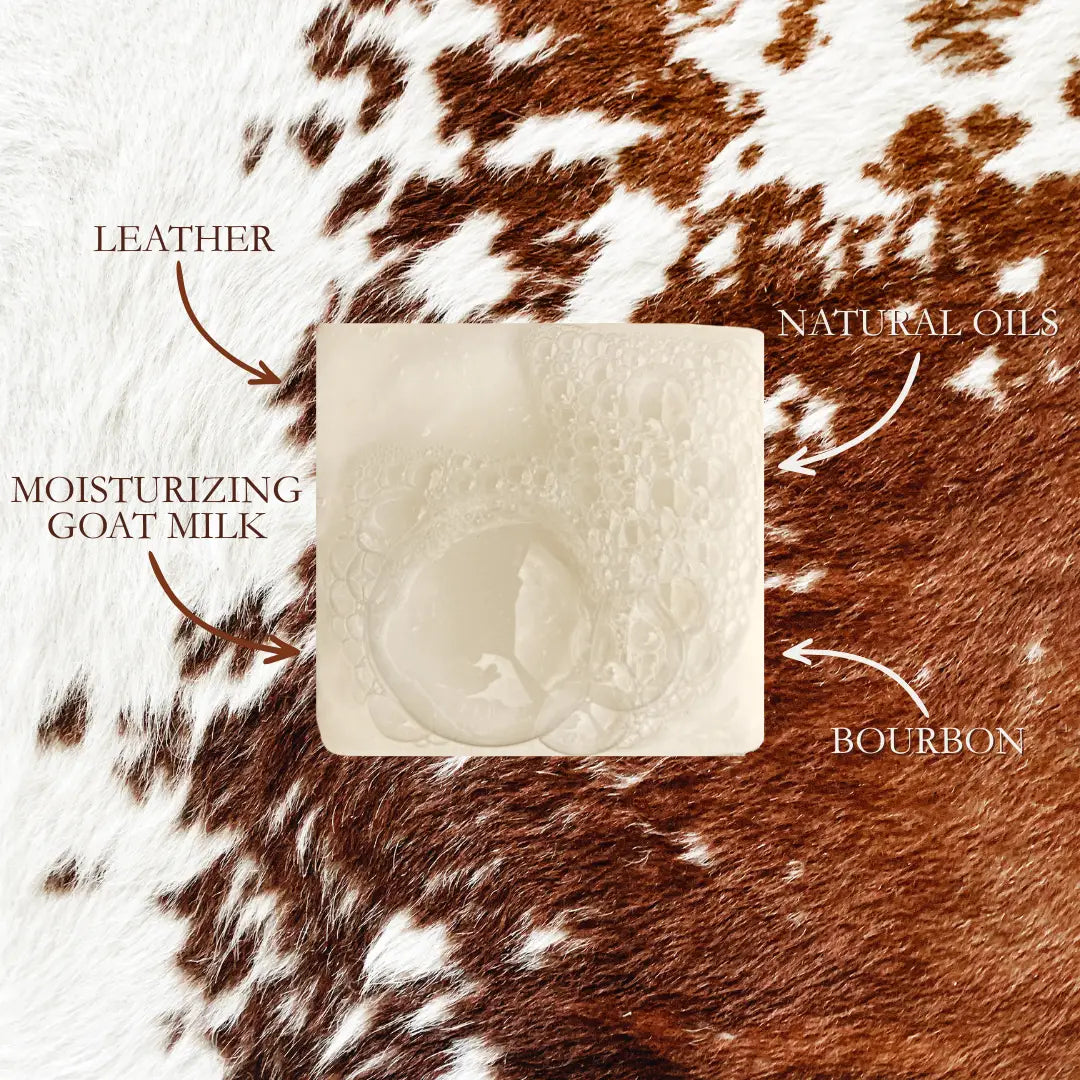 Cowhide Bourbon Goat Milk Bar Soap