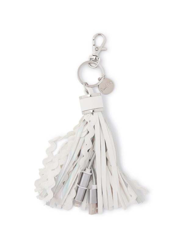 Packed Party Sugared Tassle Phone Charging Keychain