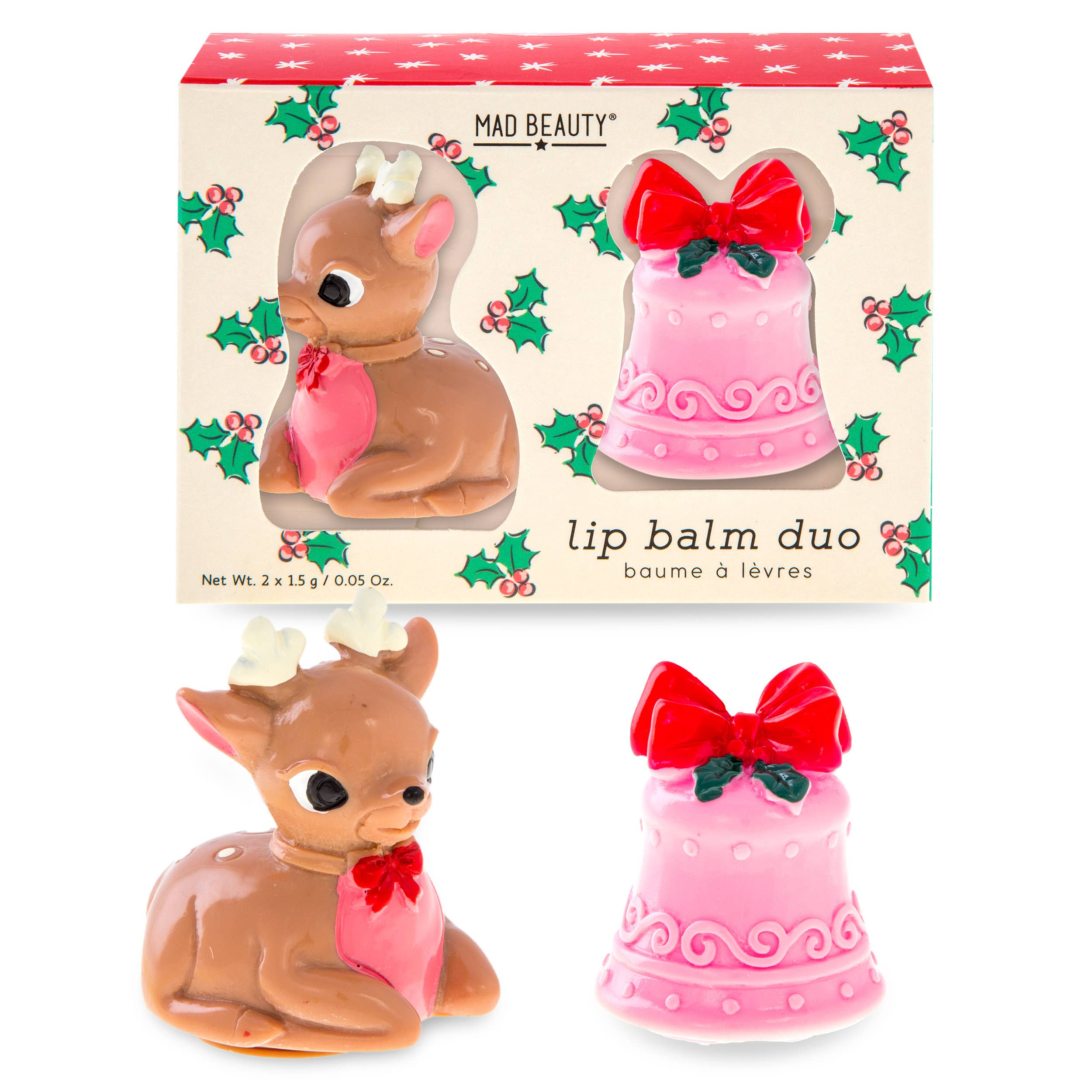 Retro Christmas Lip Balm Duo