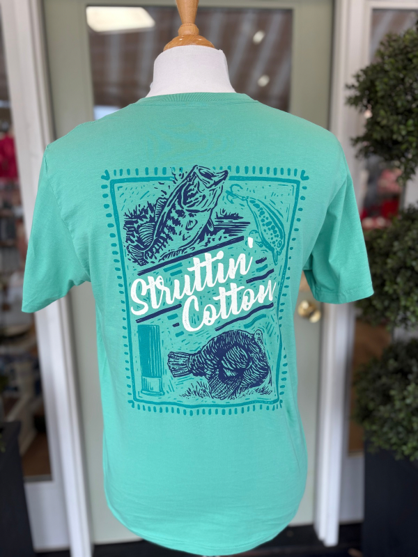 Spring Sportsman Stamp Tee by Struttin' Cotton