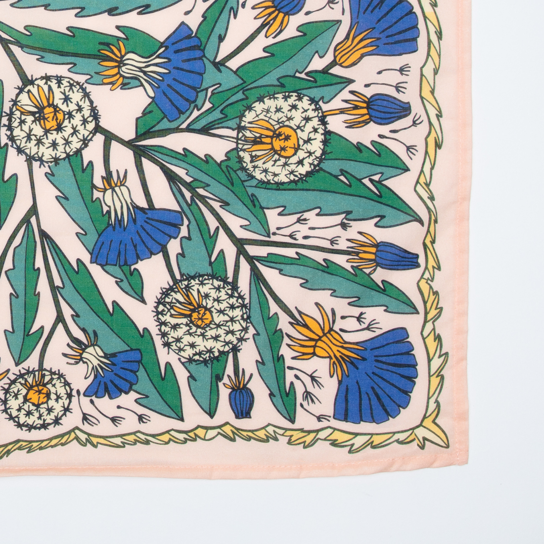 The Dandy Peach and Blue Floral Bandana