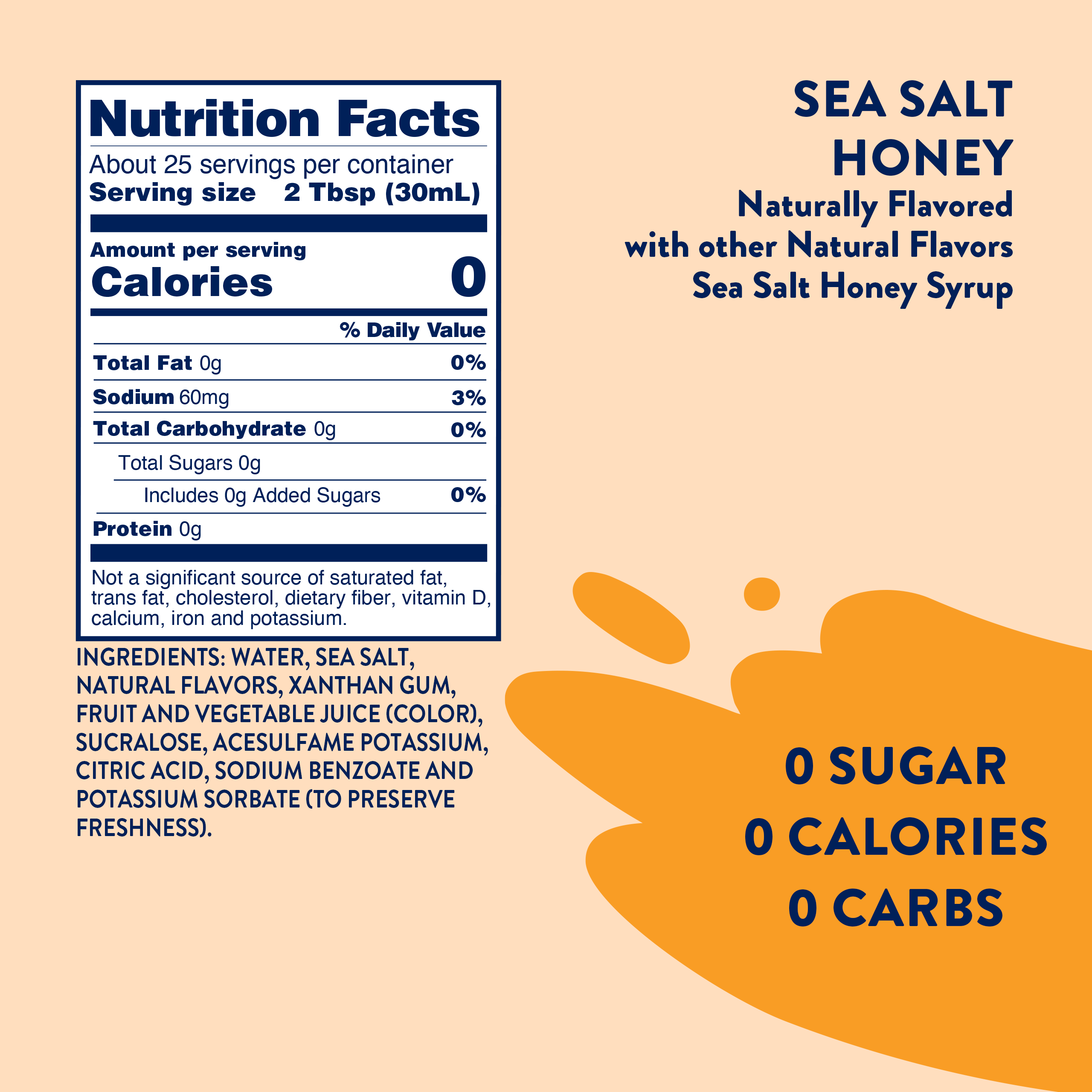 Sugar Free Sea Salt Honey Syrup