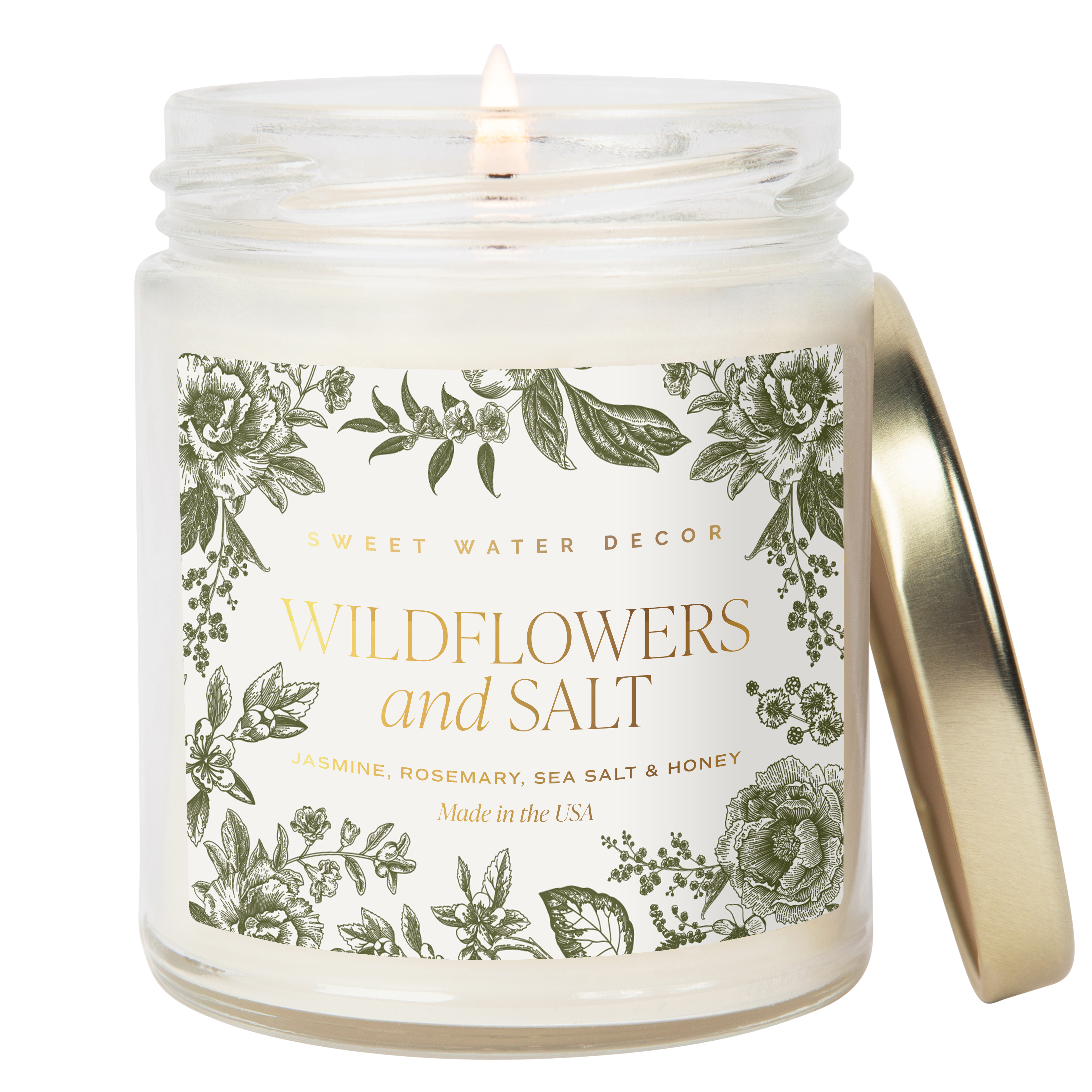 Wildflowers and Salt Soy Candle