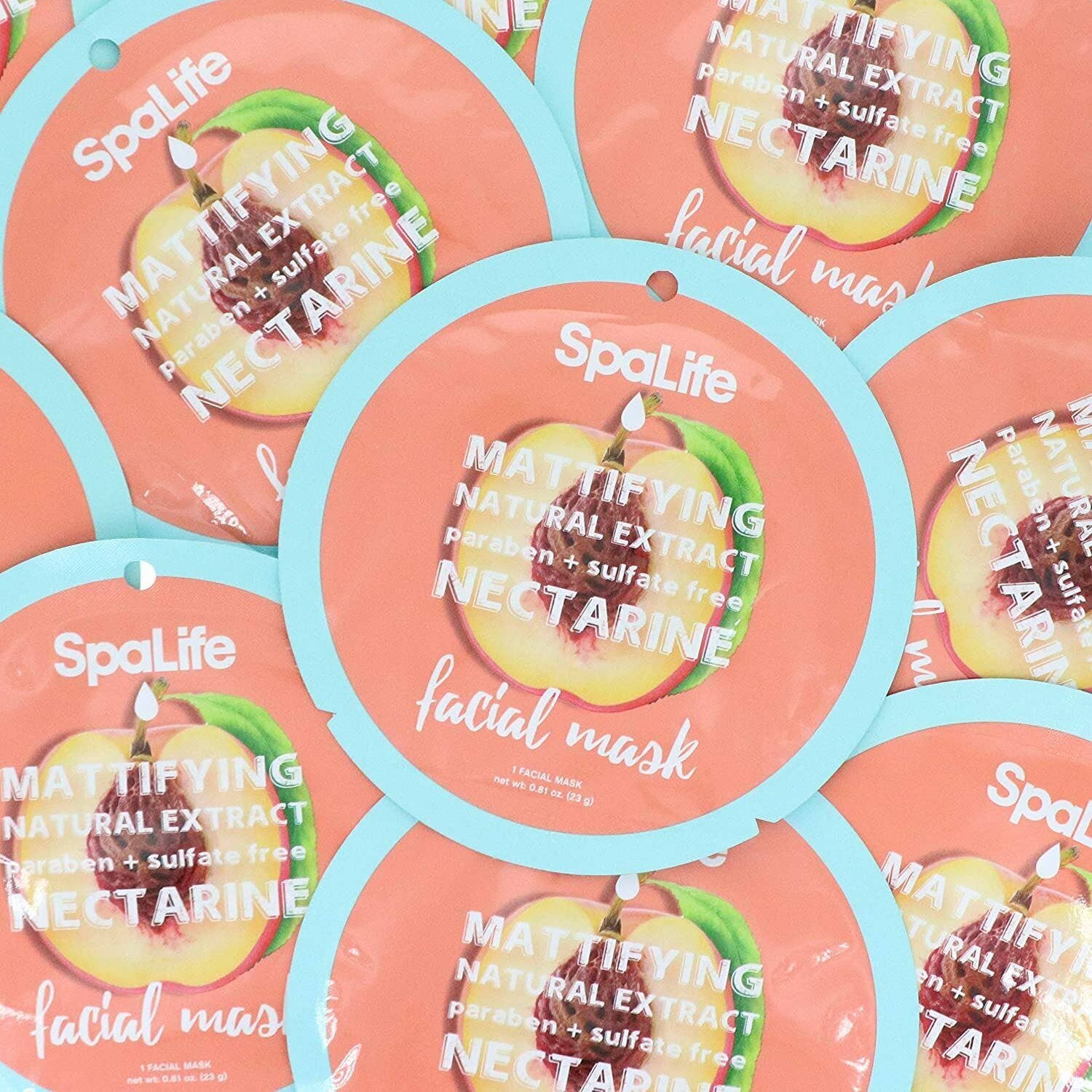 Mattifying Nectarine Sheet Mask with Natural Extracts