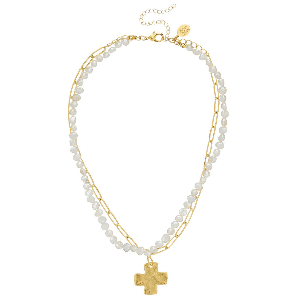 The Cross Piper Paperclip Necklace by Susan Shaw