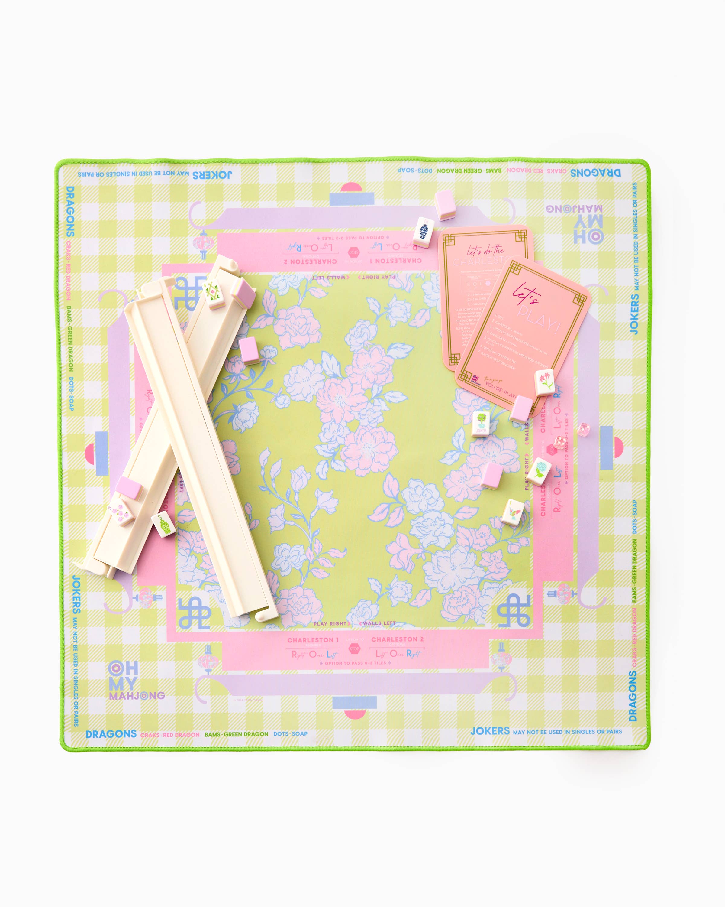 Garden Party Mat For Mahjong