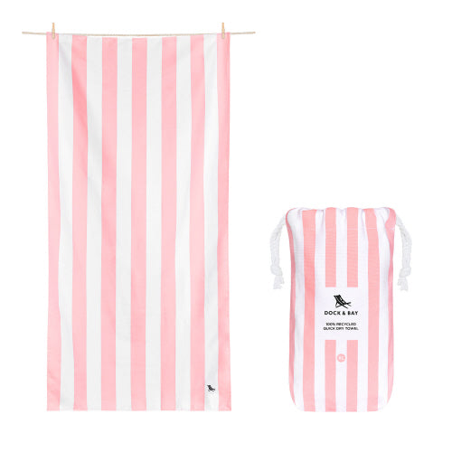 Dock and Bay XL Beach Towel in Malibu Pink