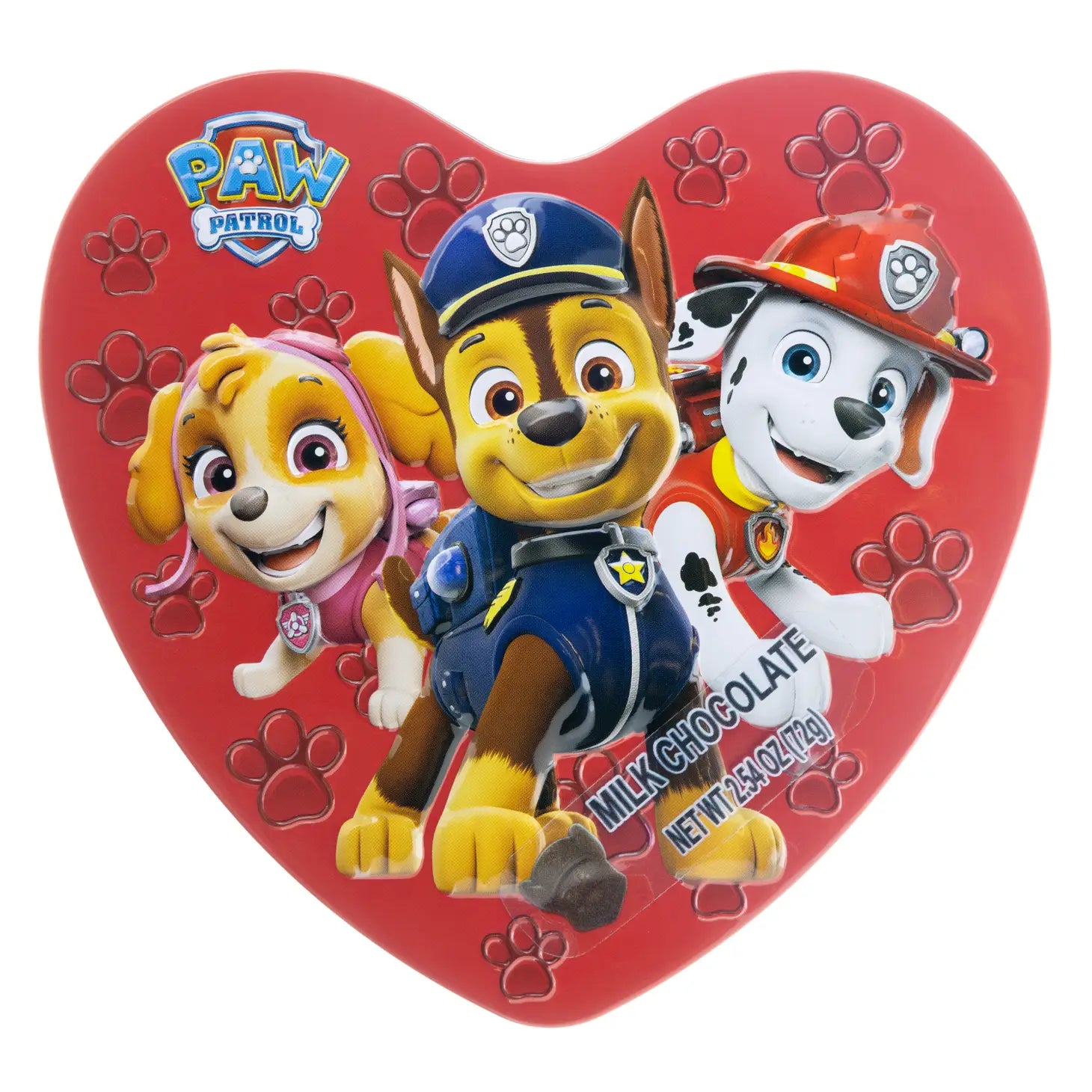 Valentine’s Paw Patrol Heart Tin with Chocolates