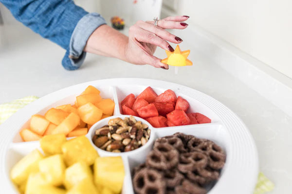 Pinstripes Melamine Divided Dish by Nora Fleming