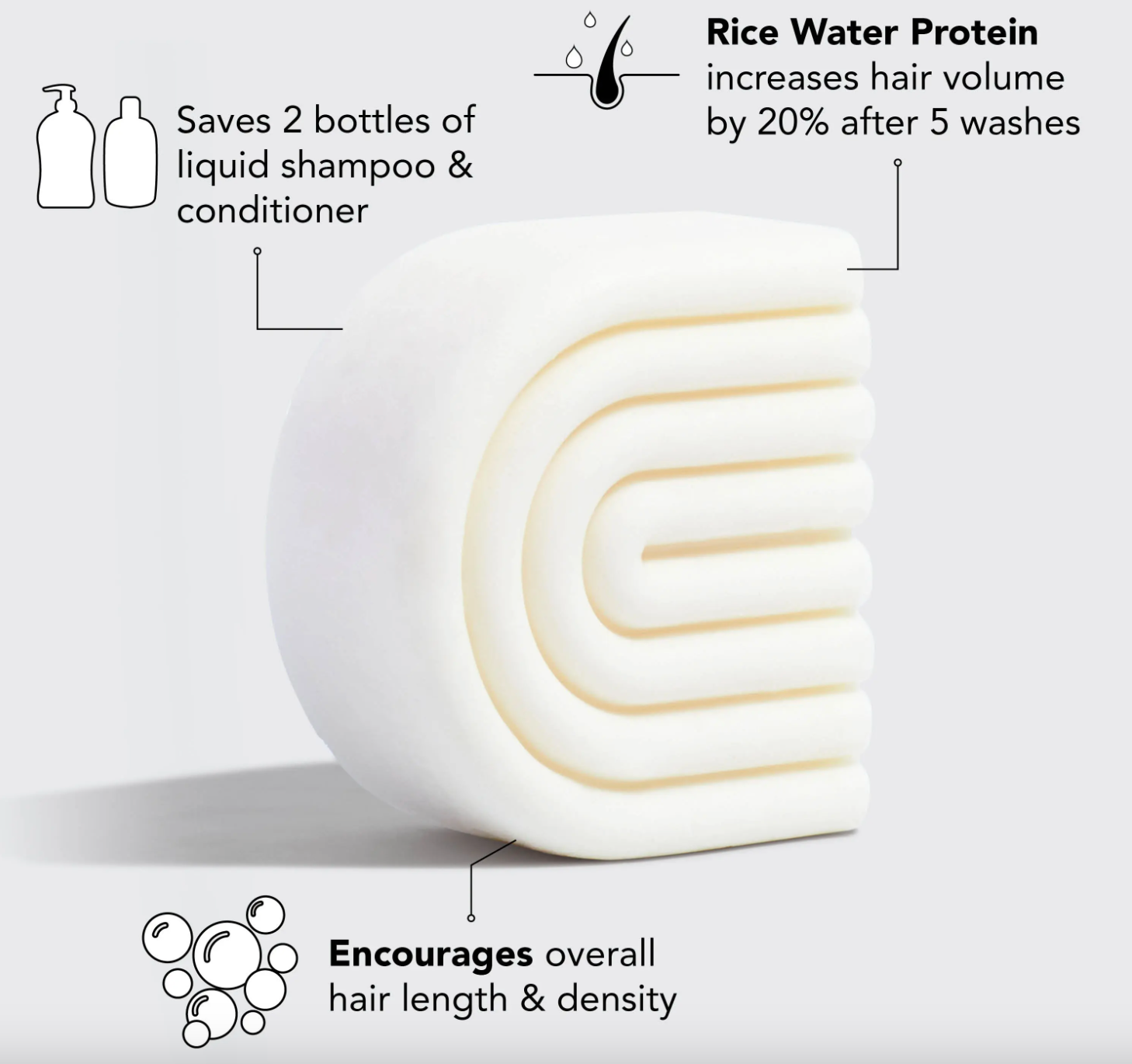 Rice Water Protein Conditioner Bar by Kitsch