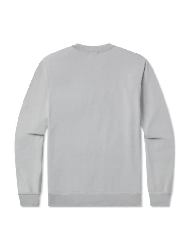 Hatteras Seawash Sweatshirt in Light Grey by Southern Marsh