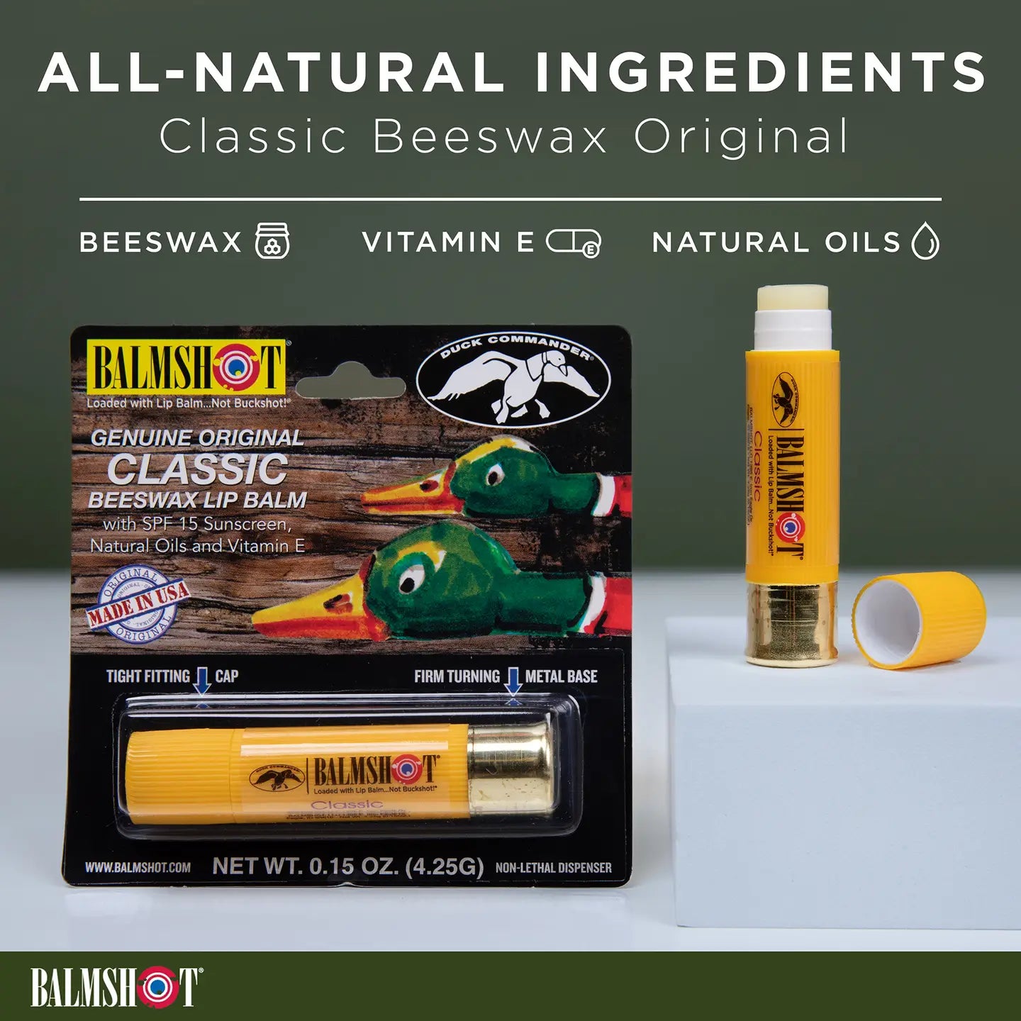 Balmshot & Duck Commander Beeswax Lip Balm