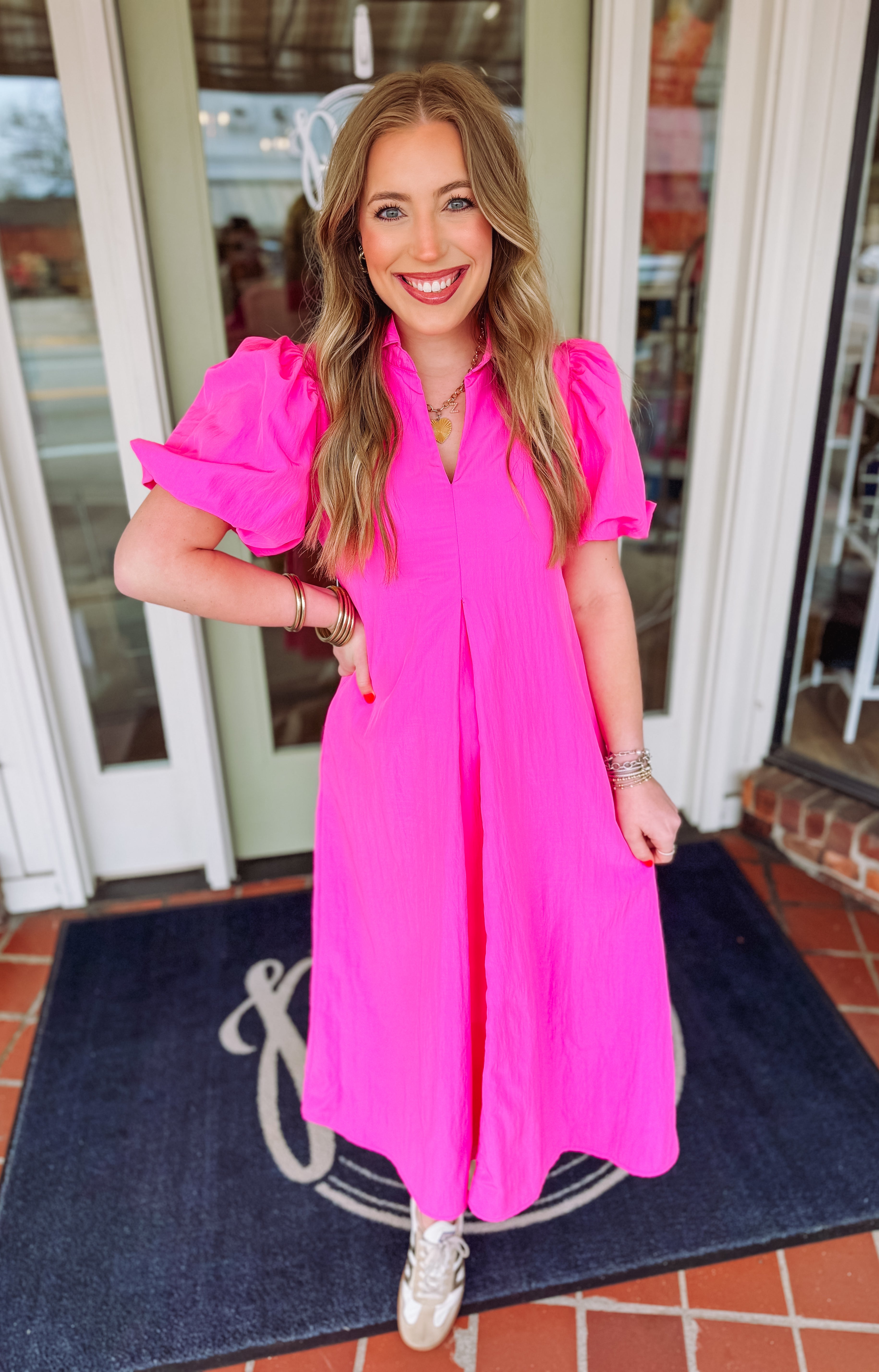 The Tori Pleated Midi Dress