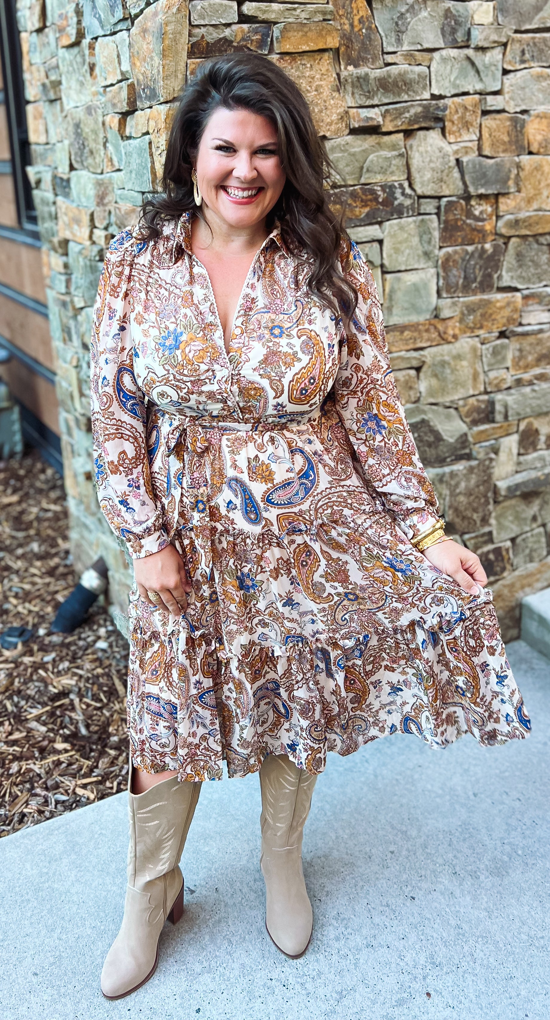 The Olivia Paisley Dress